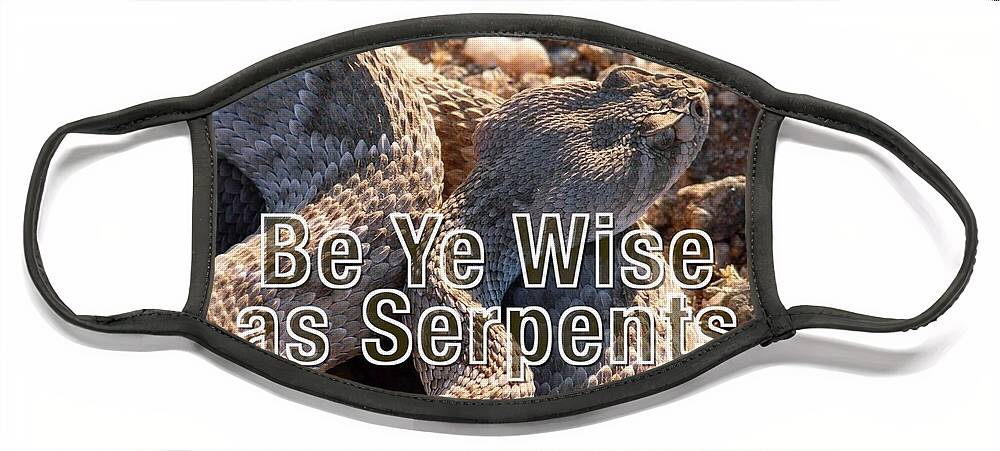 Adage Face Mask featuring the photograph Be Ye Wise as Serpents #2 by Judy Kennedy