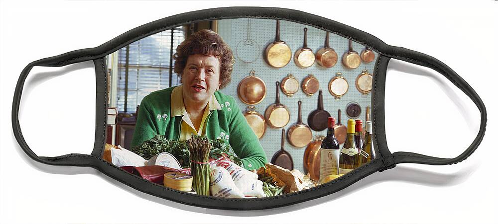 America Face Mask featuring the photograph Julia Child by Hans Namuth