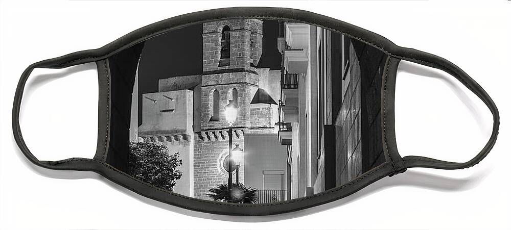 Building Face Mask featuring the photograph Our Lady of the O Church Rota Cadiz Spain #1 by Pablo Avanzini