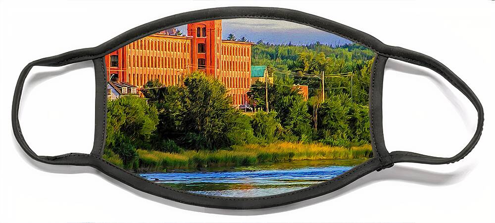 Marysville Face Mask featuring the photograph The Boss' Mill #1 by Carol Randall