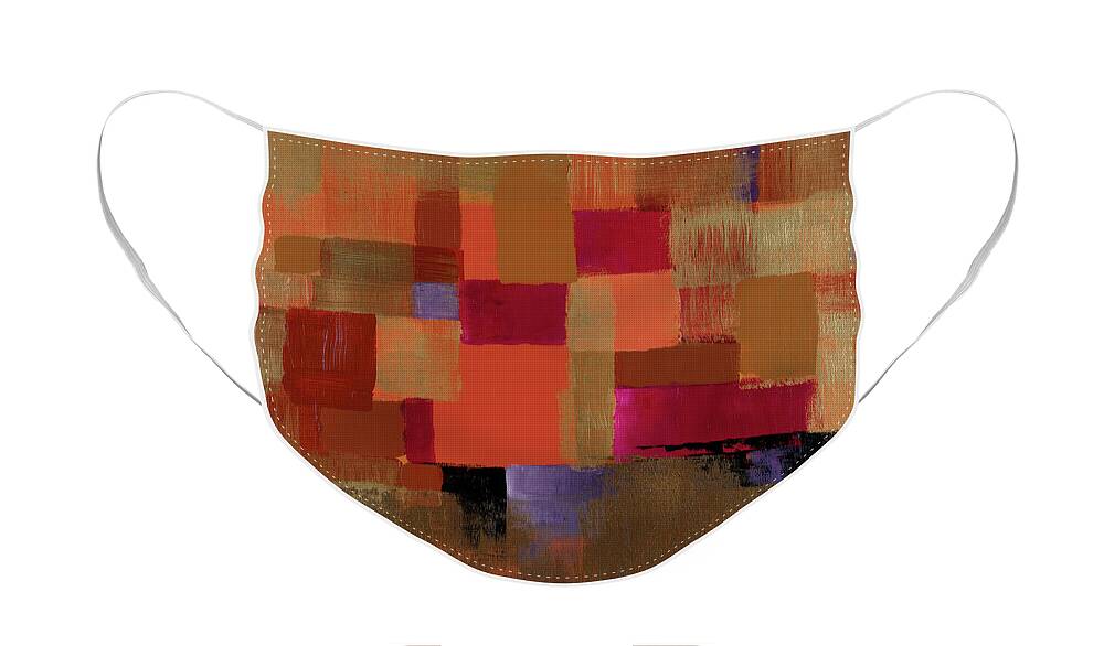 Abstract Face Mask featuring the painting Voluminous II #1 by Lanie Loreth