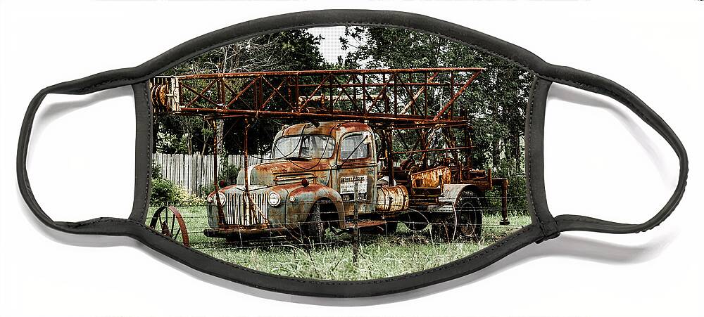 Photo Face Mask featuring the photograph 1946 Ford truck by Jason Hughes