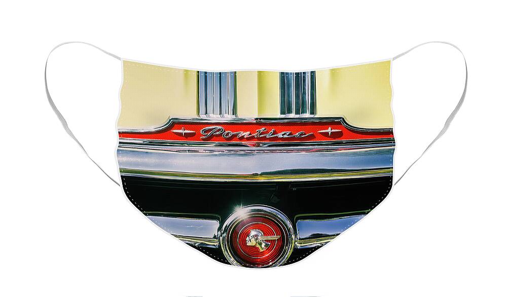 Vehicle Face Mask featuring the photograph 1953 Pontiac Grille by Scott Norris