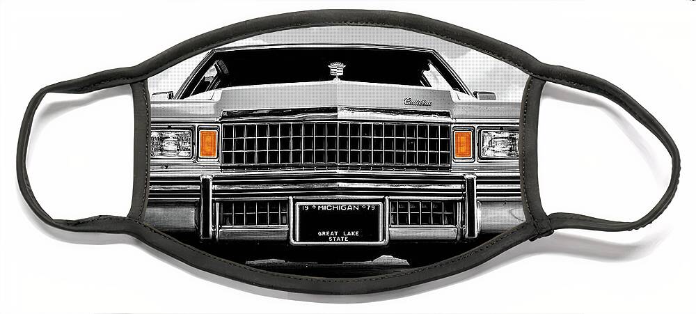 1979 Face Mask featuring the photograph 1979 Cadillac Fleetwood Brougham by Alexey Stiop