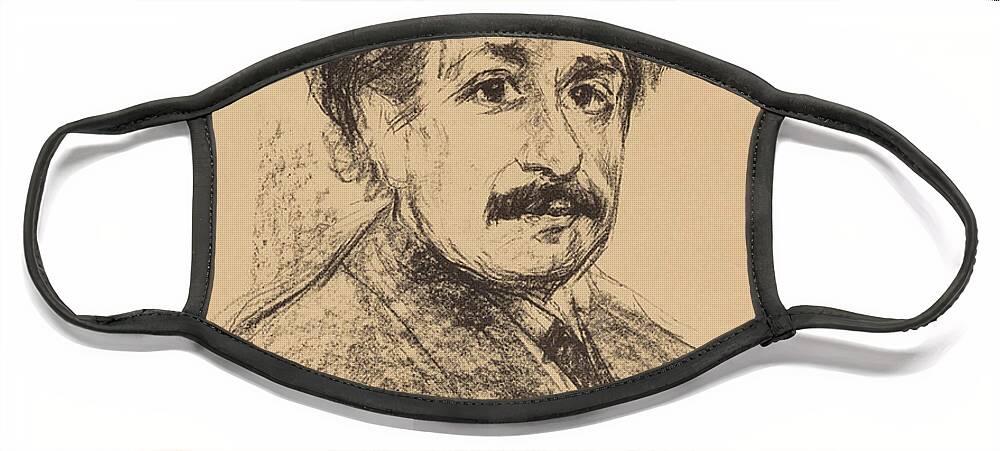 1922 Face Mask featuring the photograph Albert Einstein, German-american by Science Source