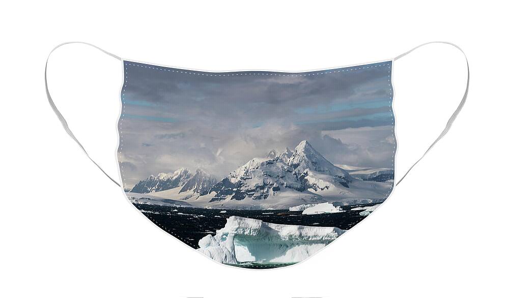 Iceberg Face Mask featuring the photograph A Warm Summer Day by Alex Lapidus