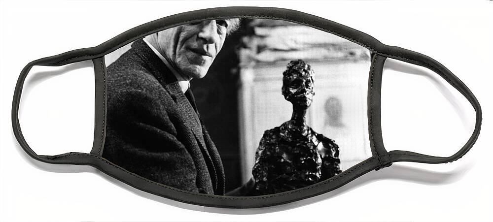 Alberto Face Mask featuring the photograph Alberto Giacometti by Gisele Freund