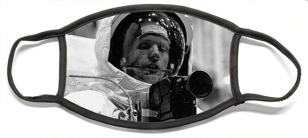 1969 Face Mask featuring the photograph Apollo 11, Neil Armstrong by Science Source