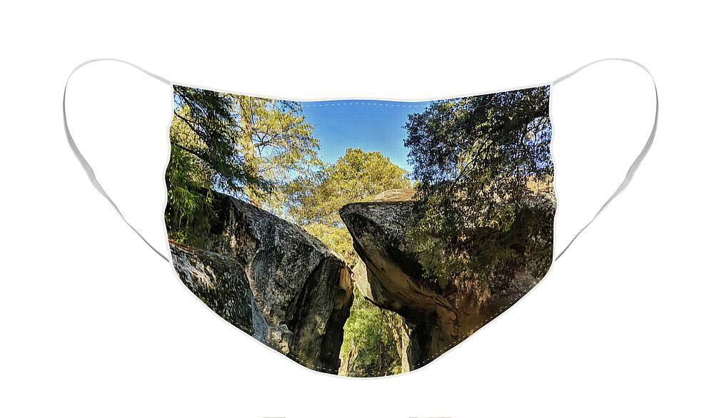 Nature Face Mask featuring the photograph Arch Rock Entrance by Portia Olaughlin