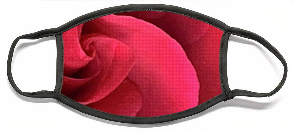 Rose Face Mask featuring the photograph As Love Waves In... by Tiesa Wesen