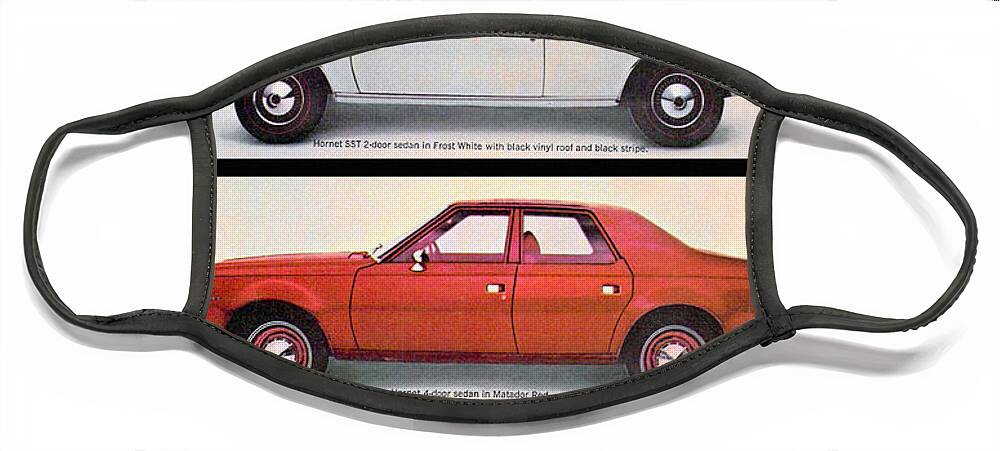 1970 Amc Hornet Face Mask featuring the photograph Automotive Art 473 by Andrew Fare