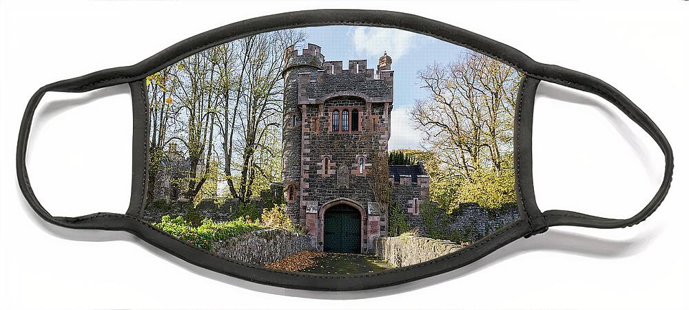 Barbican Face Mask featuring the photograph Barbican Gate by Nigel R Bell