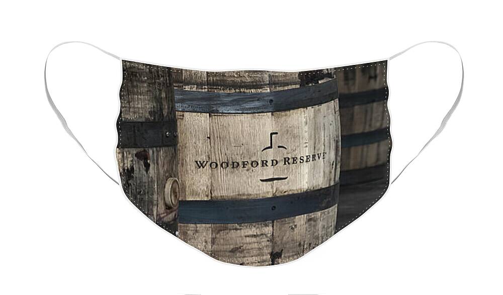 Woodford Reserve Face Mask featuring the photograph Barrels of Bourbon by Susan Rissi Tregoning