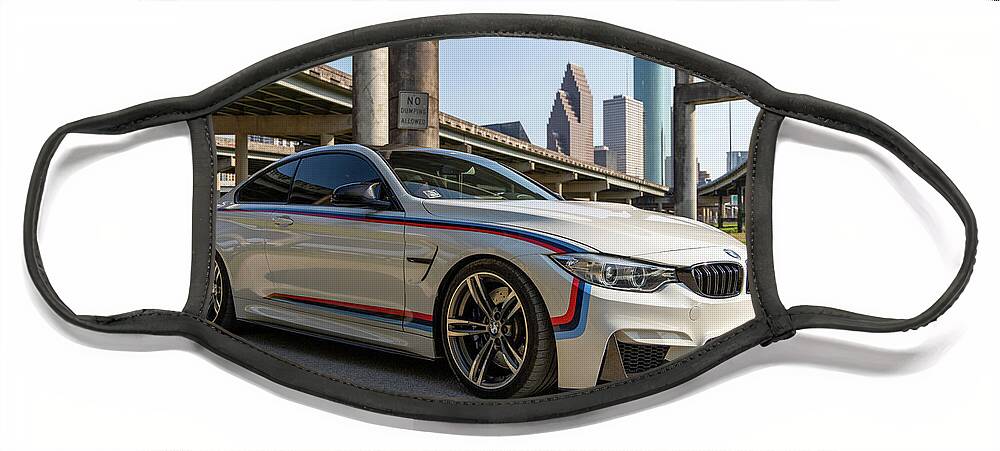 Bmw Face Mask featuring the photograph BMW M4 Downtown by Rocco Silvestri