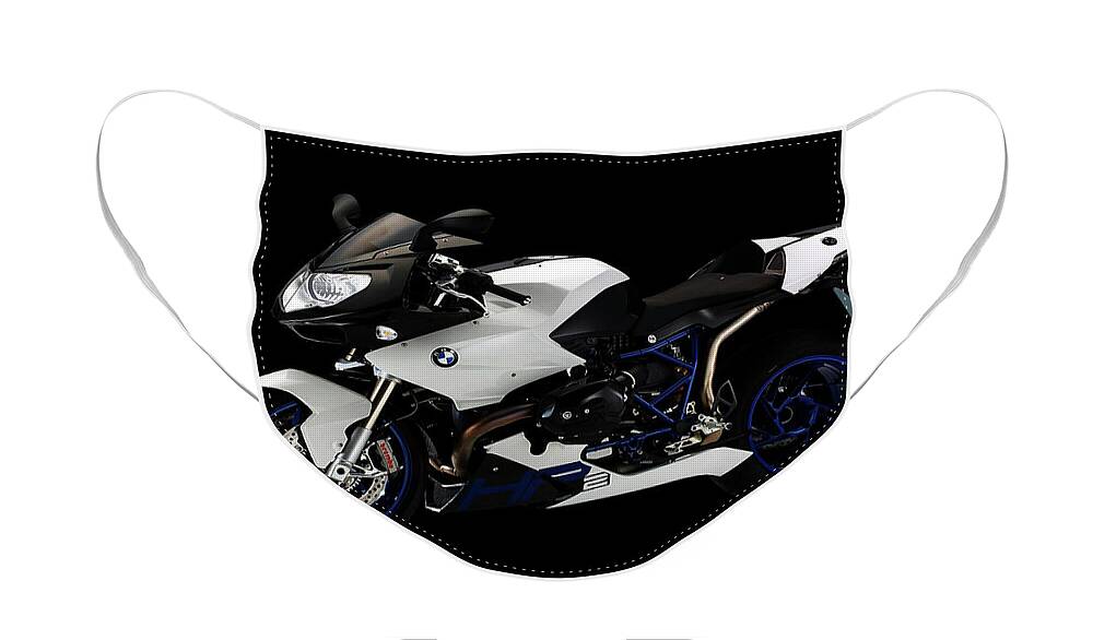 Bmw Face Mask featuring the mixed media Bmw R1200s by Smart Aviation