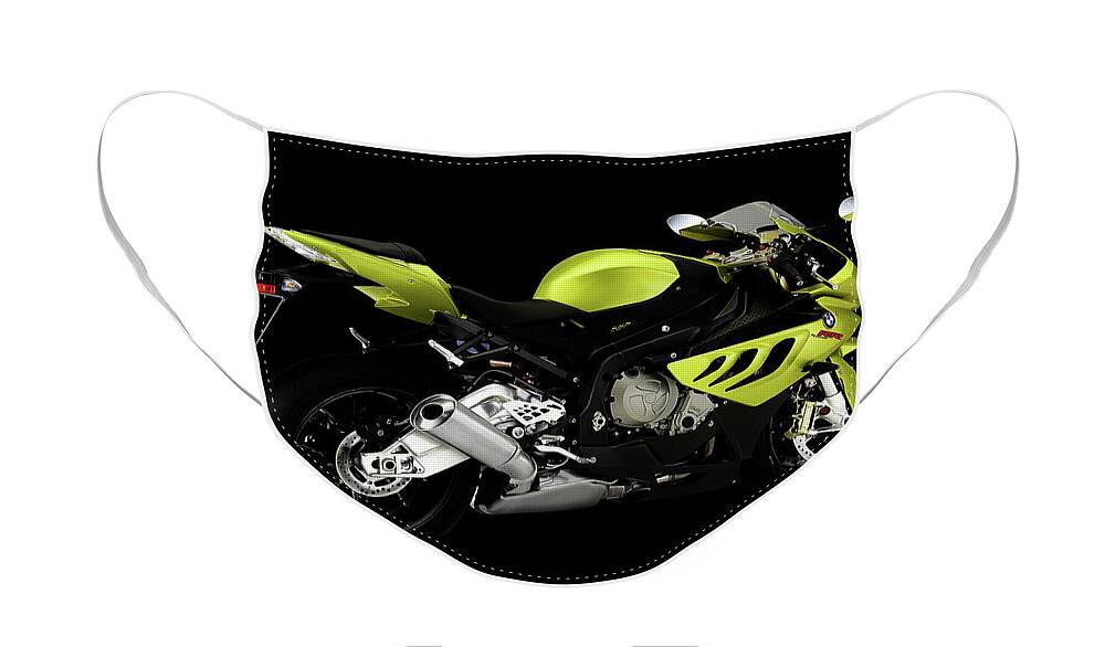 Bmw Face Mask featuring the mixed media Bmw S1000r by Smart Aviation
