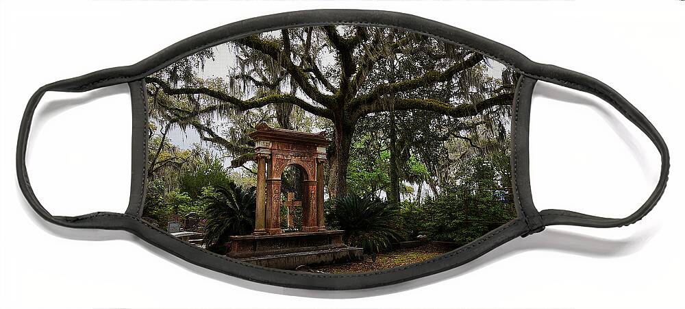 Cemetary Face Mask featuring the photograph Bonaventure Garden by Jon Glaser