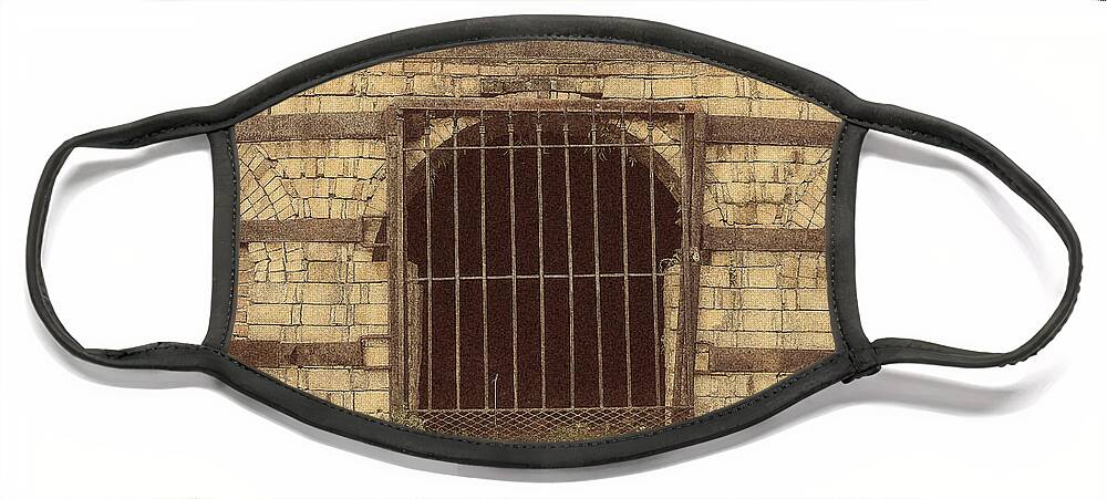 2014 Face Mask featuring the photograph Brickworks 34 by Charles Hite