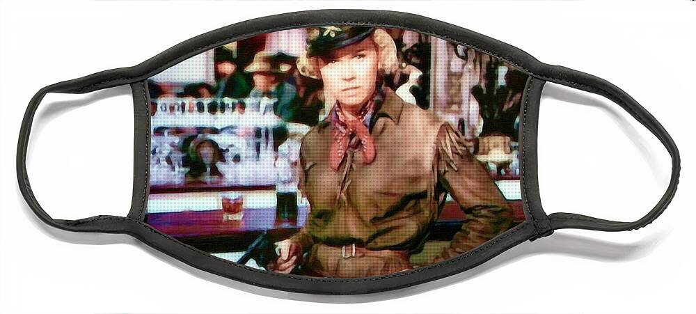 Doris Day Face Mask featuring the photograph Calamity Jane by Donna Kennedy