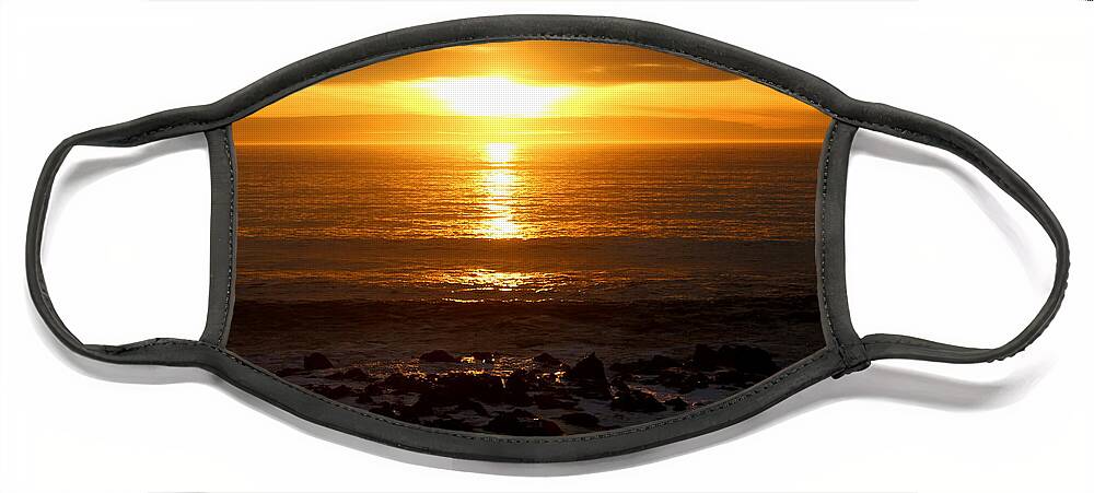 Sunset Face Mask featuring the photograph Cambria Sunset by Katherine Erickson