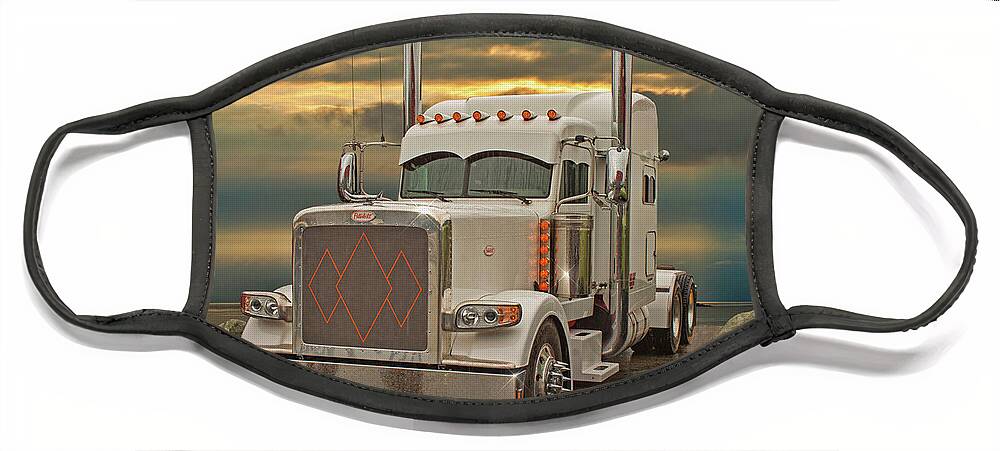 Big Rigs Face Mask featuring the photograph Catr8468-19 by Randy Harris