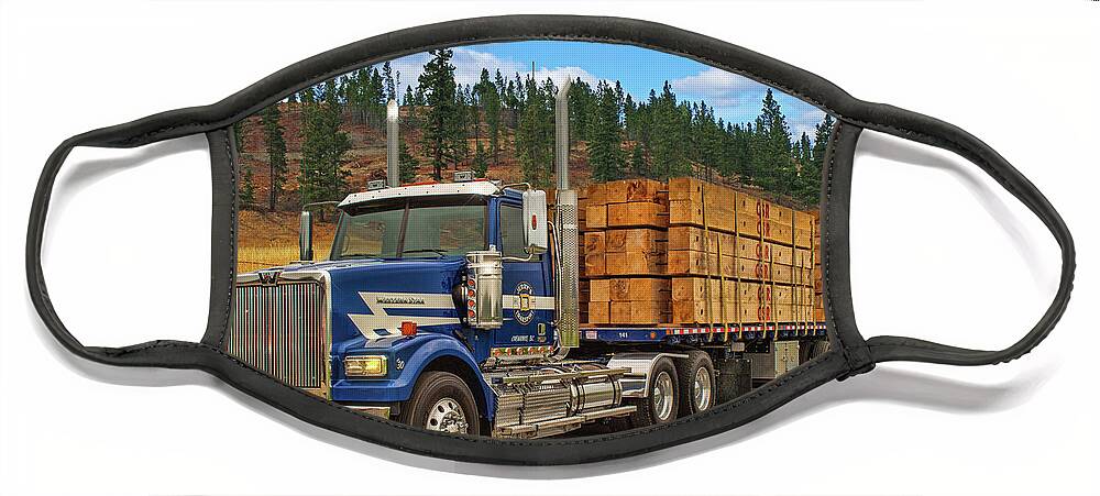 Big Rigs Face Mask featuring the photograph Catr9310-19 by Randy Harris