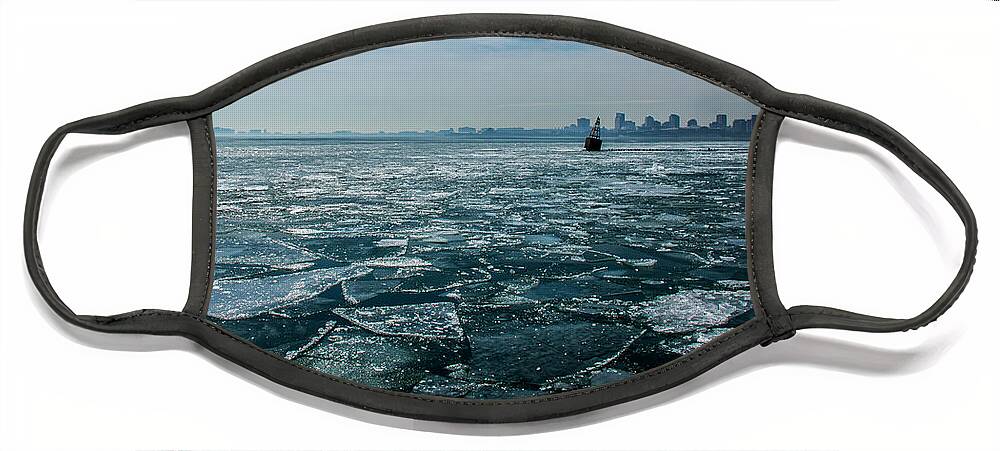 Lake Michigan Face Mask featuring the photograph Chicago from navy pier 2 by Stuart Manning