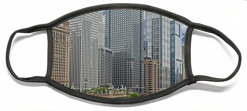 Chicago Face Mask featuring the photograph Chicago River by Ira Marcus