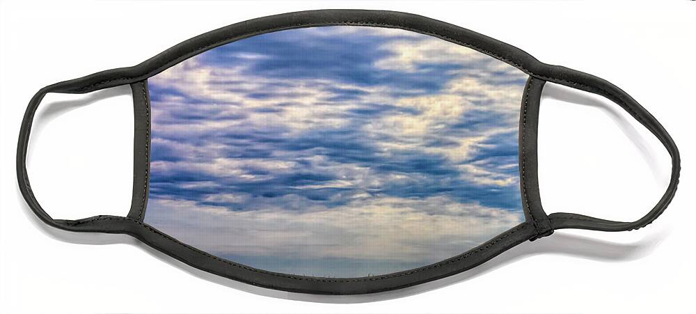 Britain Face Mask featuring the photograph Clouds over Worthing Beach by Roslyn Wilkins