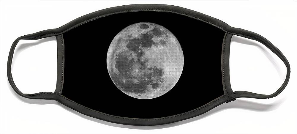 Moon Face Mask featuring the photograph Full Cold Moon by Bradford Martin