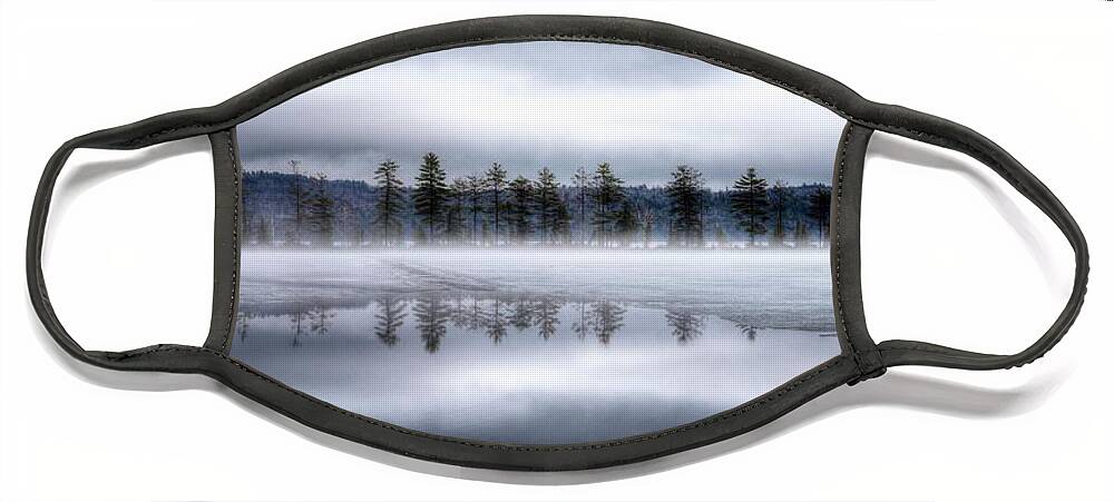 Coldstream Face Mask featuring the photograph Coldstream Pond #1 by John Meader