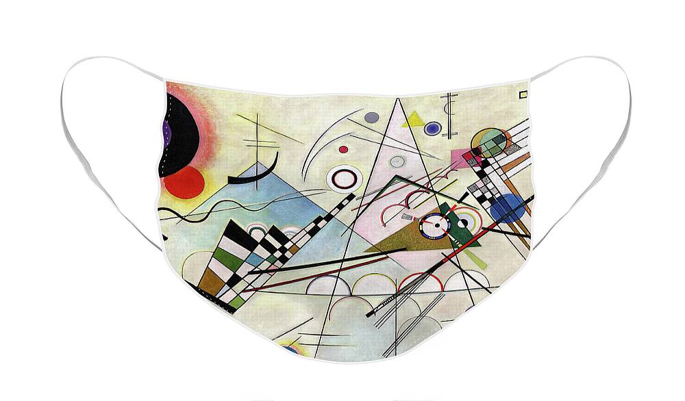 Kandinsky Composition Face Mask featuring the painting Composition 8 - Komposition 8 by Wassily Kandinsky