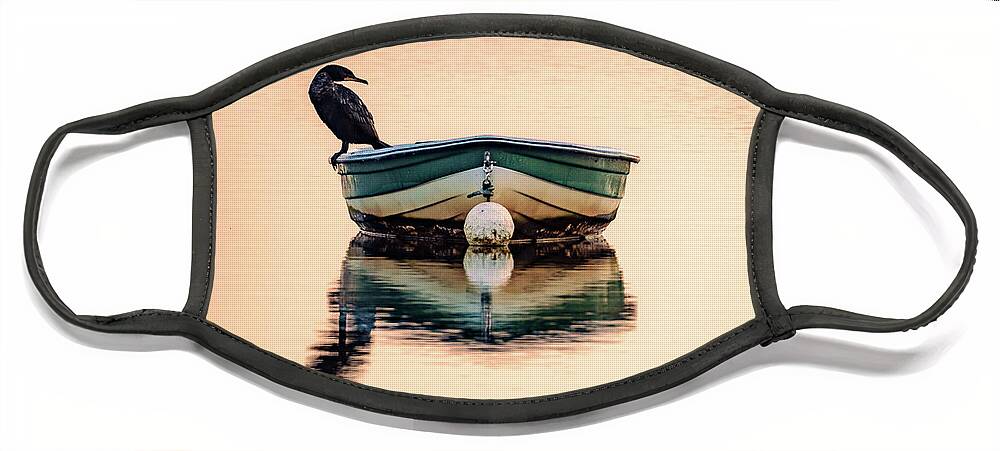 Bird Face Mask featuring the photograph Cormorant by Bryan Williams