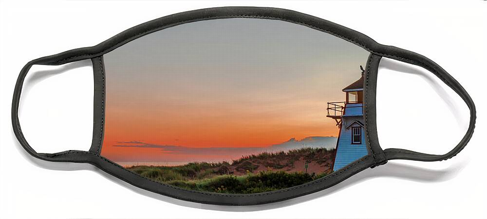 Pastel Face Mask featuring the photograph Daybreak at Covehead by Marcy Wielfaert
