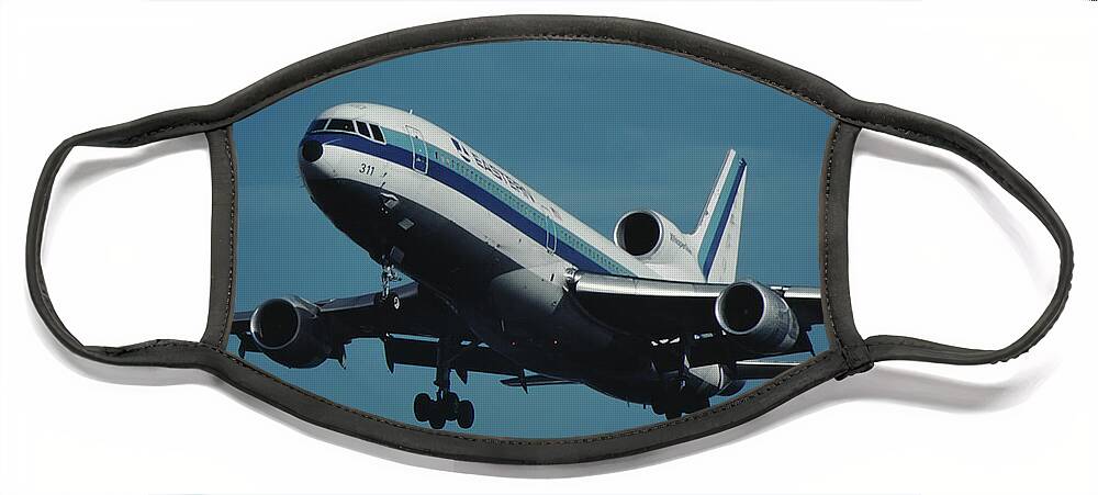 Eastern Airlines Face Mask featuring the photograph Eastern L-1011 TriStar Whisperliner by Erik Simonsen