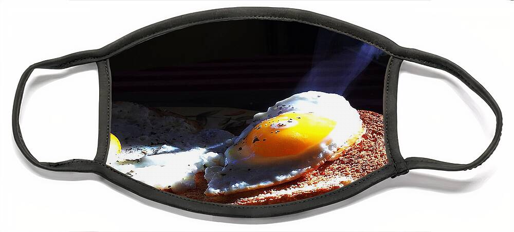 Food Face Mask featuring the photograph Eggstreamly Hot by Frank J Casella