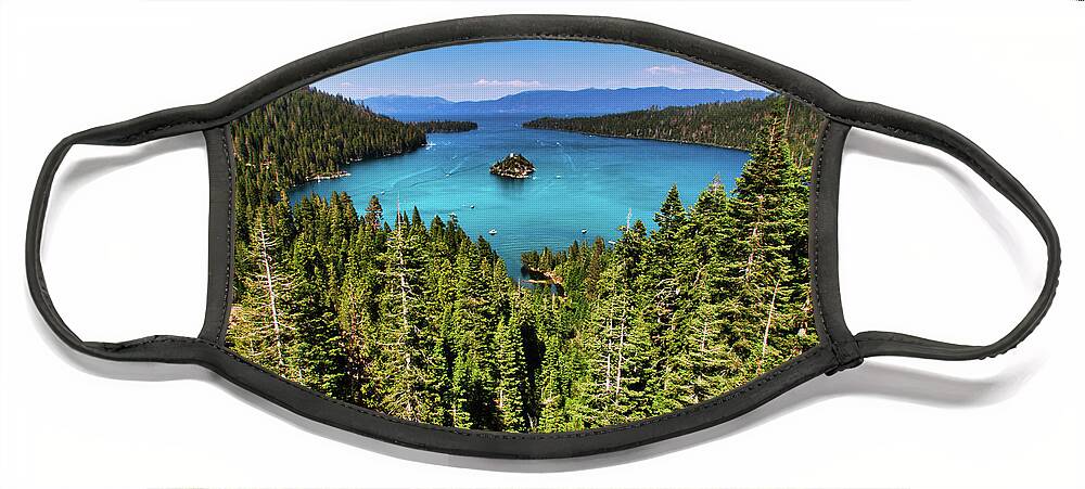 North America Face Mask featuring the photograph Emerald Bay by American Landscapes