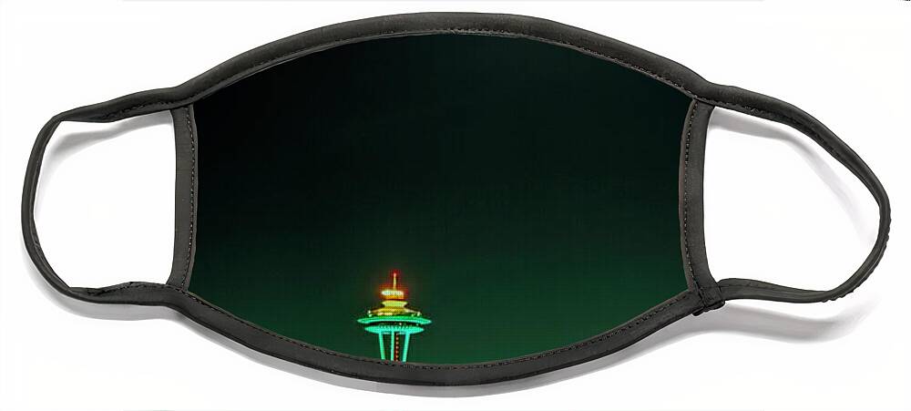 Seattle Face Mask featuring the photograph Emerald City Seattle by Cathy Anderson