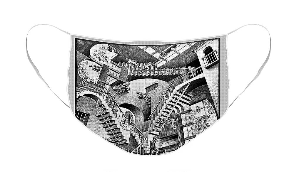 Maurits Cornelis Escher Face Mask featuring the photograph Escher 131 by Rob Hans