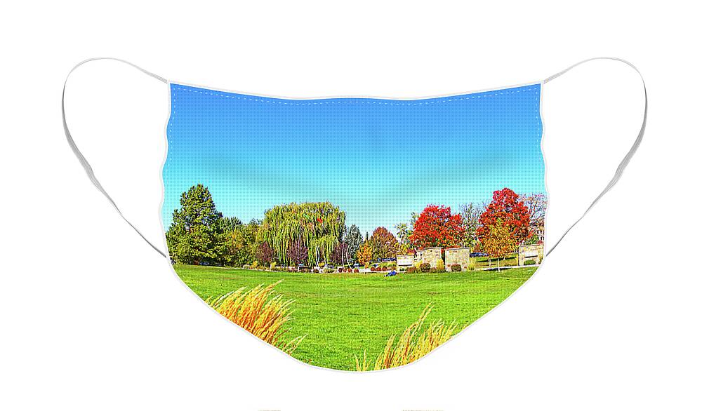 Fall Face Mask featuring the photograph Fall Colors in Boise, Idaho by Dart Humeston