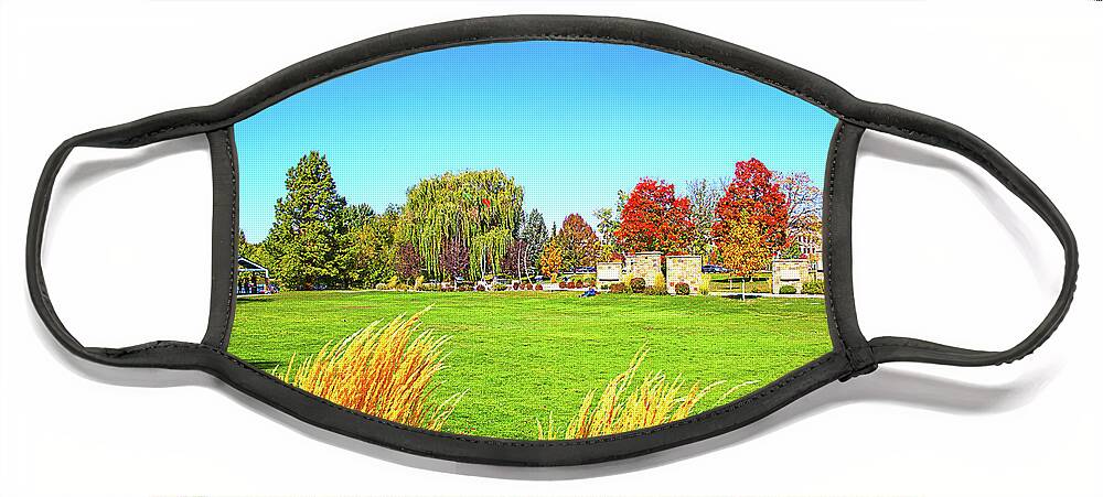 Fall Face Mask featuring the photograph Fall Colors in Boise, Idaho by Dart Humeston