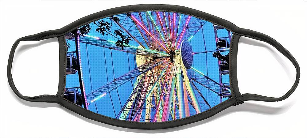 Ferris Wheel Face Mask featuring the photograph Farris Wheel Pigeon Forge by Merle Grenz