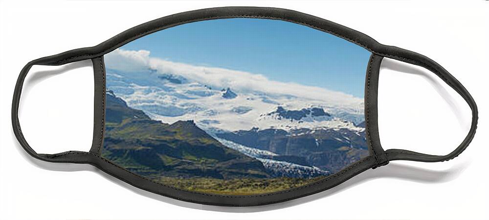 Glacier Face Mask featuring the photograph Glacier in Iceland by Agnes Caruso