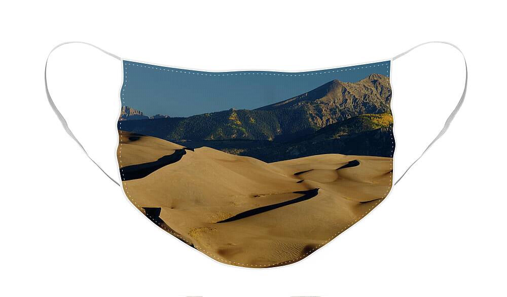Aspens Face Mask featuring the photograph Grand Dunes by Johnny Boyd