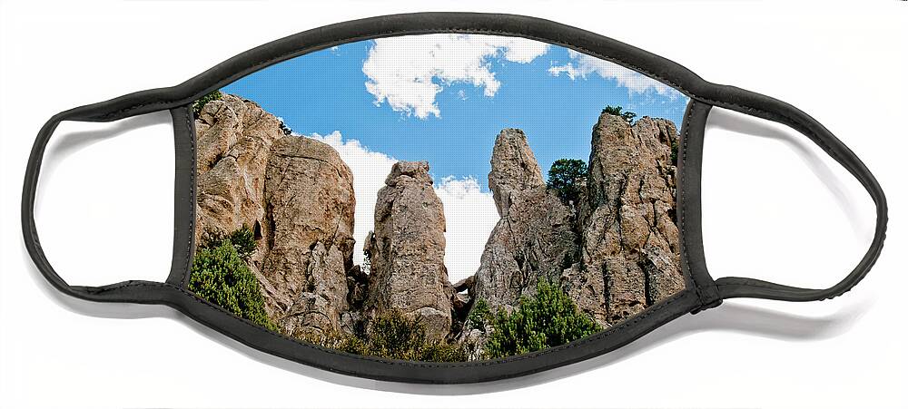 Almo Pluton Face Mask featuring the photograph Granite Pinnacles, Idaho by William Mullins