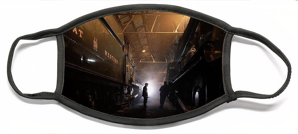 Railway Face Mask featuring the photograph Great Western Shed by Framing Places