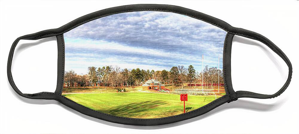 Fulton Field Face Mask featuring the photograph Hampden-Sydney VA Virginia - Hampden-Sydney College Fulton Field,Bernier Field by Dave Lynch