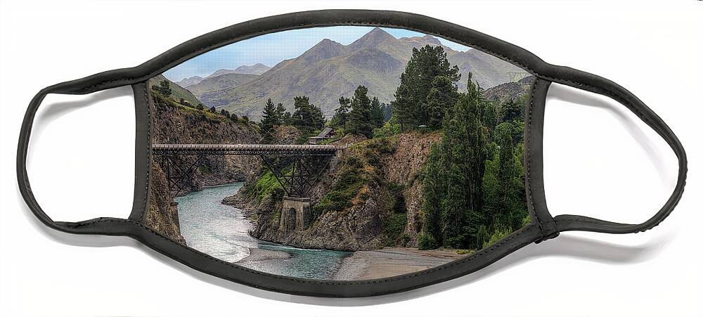 Hamner Springs Face Mask featuring the photograph Hamner Springs - New Zealand by Joana Kruse