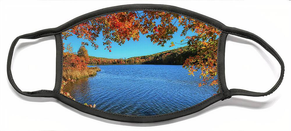 Hidden Valley Lake Face Mask featuring the photograph Hidden Valley Autumn by Dale R Carlson