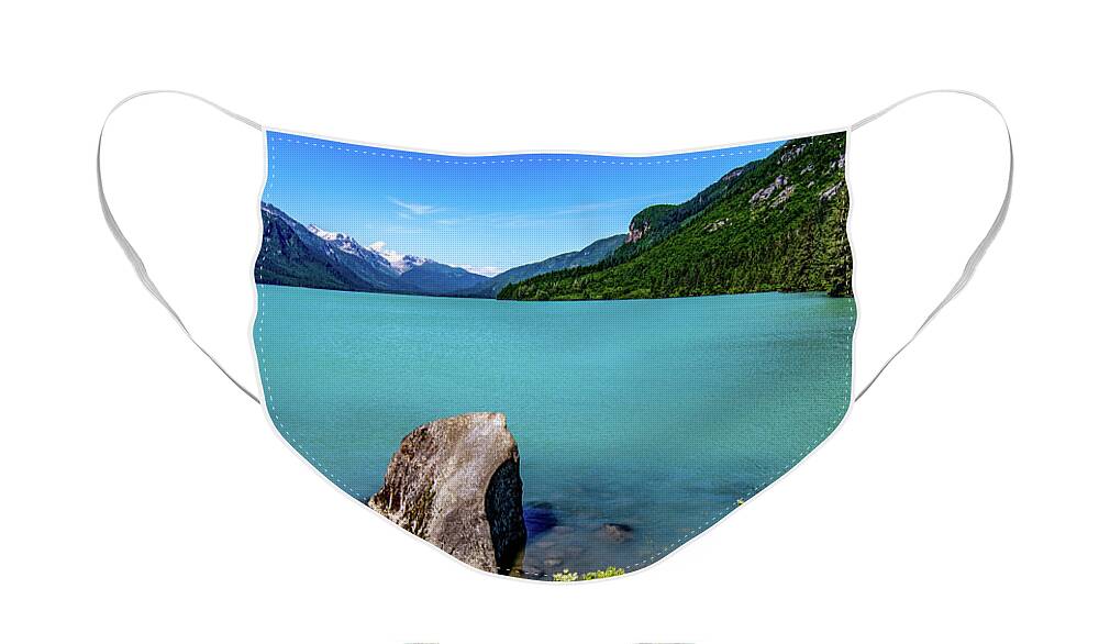 Chilkoot Lake Face Mask featuring the photograph Idyllic Afternoon by Marcy Wielfaert